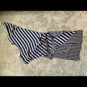 BCBGMaxazria asymmetric dress, pure silk